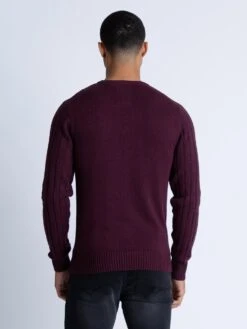 MORDEN KNITTED JUMPER -Luke M300620 SHIRAZ B 3
