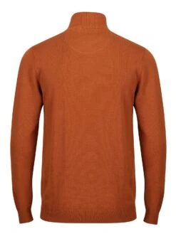 PRETENDER FUNNEL NECK KNITTED JUMPER -Luke M350612 TOBACO 2