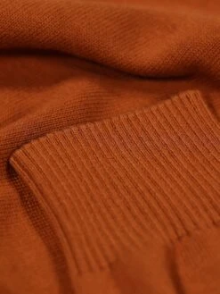 PRETENDER FUNNEL NECK KNITTED JUMPER -Luke M350612 TOBACO 4