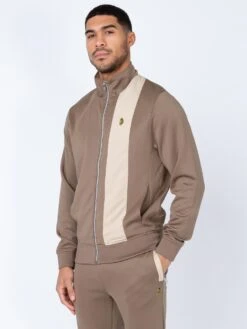 TREVOR ZIP THROUGH SWEAT -Luke M520328 TREVOR HARDNUT STONE 2