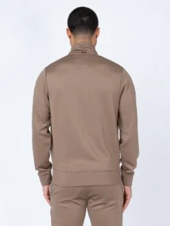 TREVOR ZIP THROUGH SWEAT -Luke M520328 TREVOR HARDNUT STONE 3