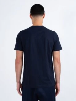 LIONS DEN PANELLED T-SHIRT -Luke M560151 DARK NAVY NECTARINE DK ECRU 3