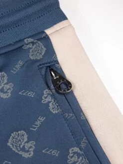 BOY SEMTEX OVERPRINT SHORTS -Luke M560374 DENIM BLUE 4