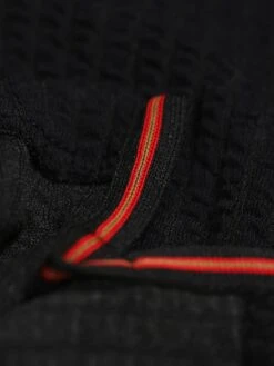 WAFFLE ON ZIP POLO -Luke M591457 BLACK 4