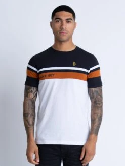 PARAGUAY T-SHIRT -Luke M620115 BLACK WHITE TOBACCO 1