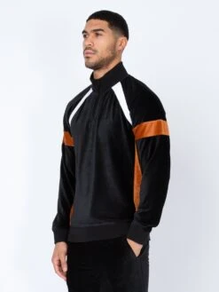 TAKSIM ZIP NECK SWEAT -Luke M620319 BLACK 2