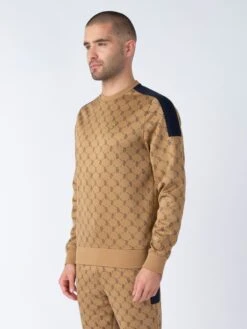 GAZZAS TEARS SWEATSHIRT -Luke M620373 CARAMEL DARKNAVY 2