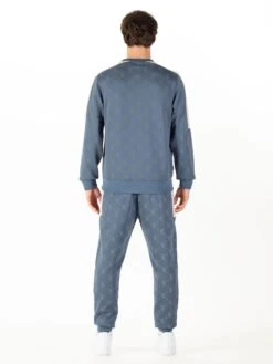 GAZZAS TEARS OVERPRINT TRACKSUIT -Luke M620373 DENIM BLUE DK ECRU 3 4fbb7a4d 2d16 417a 8794 a9954b316dbd