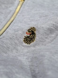 HIGGS 2 QUARTER ZIP SWEAT -Luke M620386 MIDMRLGREY 3