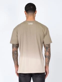 SOAKED DIP DYE RELAXED FIT T-SHIRT -Luke M650112 HARDNUT STONE 3