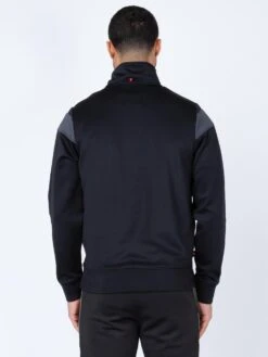 KRATOS CHEVRON 1/4 ZIP SWEAT -Luke M650314 KRATOS BLACK WHITE CHARCOAL 3