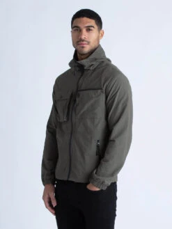 FOUNTAIN ZIP THROUGH LIGHTWEIGHT HOODED JACKET -Luke M650709 KHAKI 2 65b584bd 261e 4a29 ad68 93122ffd697b