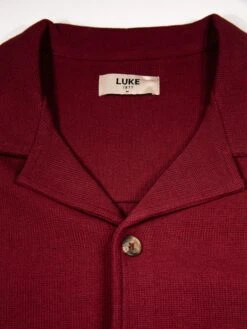 PACAYA WAFFLE TEXTURED SHORT SET -Luke M651403 DEEP GARNETT 3