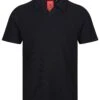 MASAYA BUTTONLESS TEXTURED POLO