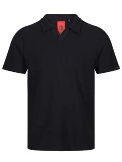 MASAYA BUTTONLESS TEXTURED POLO