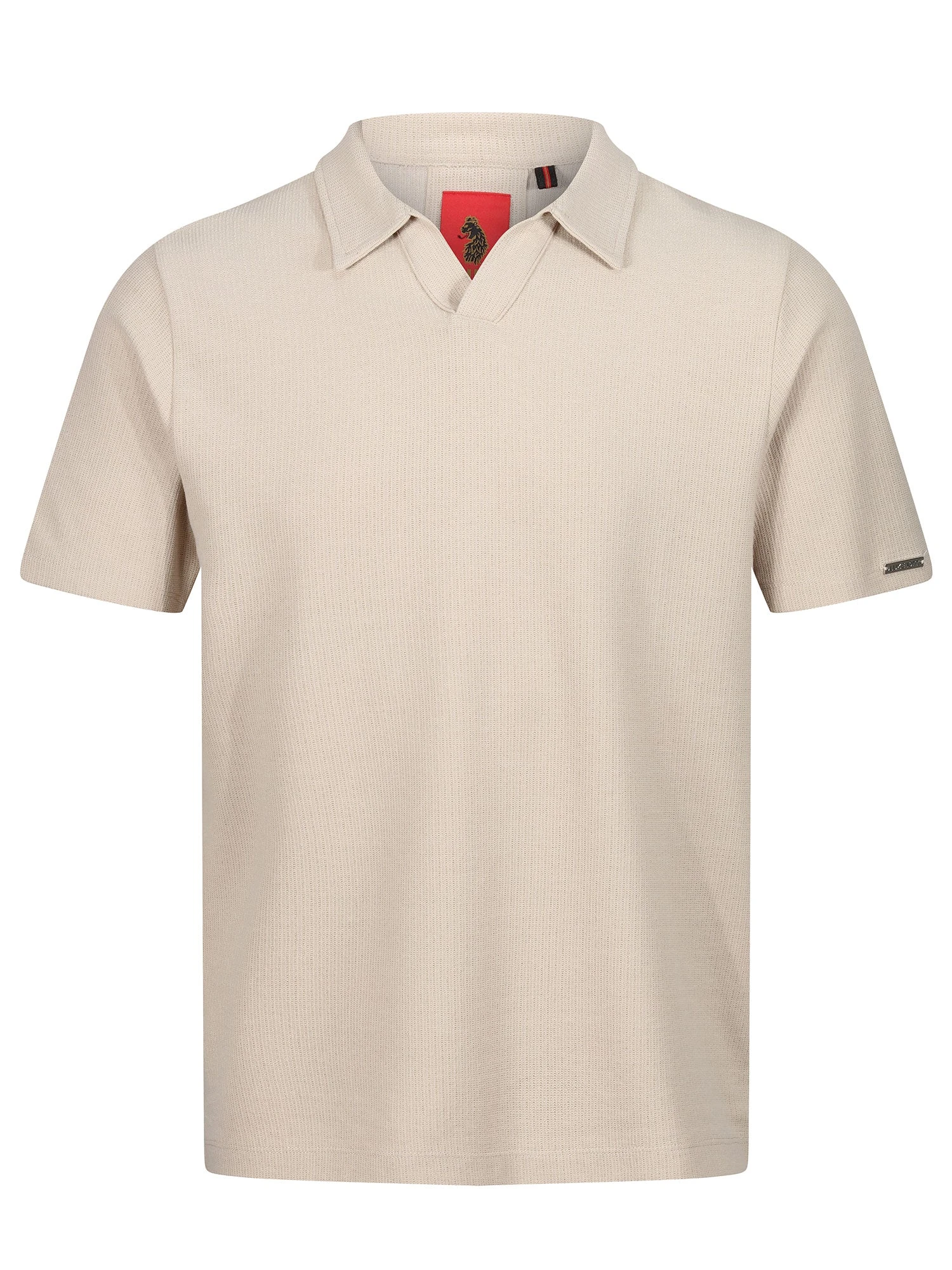 MASAYA BUTTONLESS TEXTURED POLO 1 MASAYA BUTTONLESS TEXTURED POLO