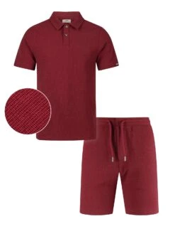 FUEGO WAFFLE TEXTURED SHORT SET