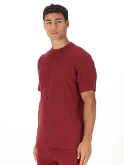 LA ZUBIA JACQUARD WAFFLE TEXTURED T-SHIRT -Luke M680107 DEEP GARNET 2 e4f03d6f 3f77 4b8c a6f4 ee71b0a1e75c