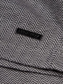 ALBAICIN HERRINGBONE T-SHIRT -Luke M680108 GREY BLACK 3