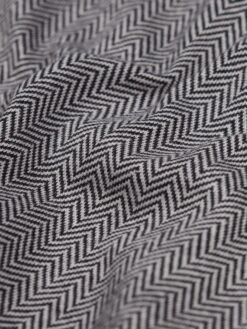 ALBAICIN HERRINGBONE T-SHIRT -Luke M680108 GREY BLACK 4