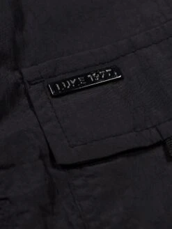 DENVER CRINKLED NYLON HOODED JACKET -Luke M680727 BLACK 4