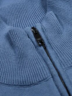 JACOB 1/4 ZIP KNITTED JUMPER -Luke M690602 ELEMENTALBLUE 3
