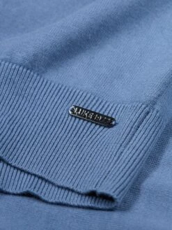 JACOB 1/4 ZIP KNITTED JUMPER -Luke M690602 ELEMENTALBLUE 4