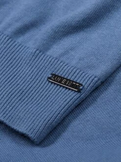 JENSON FUNNEL NECK KNITTED JUMPER -Luke M690603 ELEMENTALBLUE 3