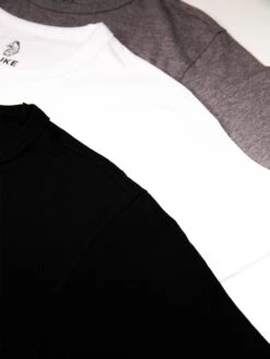RECO CREW 3-PACK T-SHIRT -Luke M710116 3 PACK WHITE BLACK GREY4