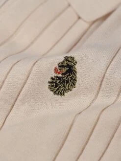 RIB EYE KNITTED ZIP POLO -Luke M710652 ECRU 3 553412d7 8cf8 4007 8081 df2eaf89932e