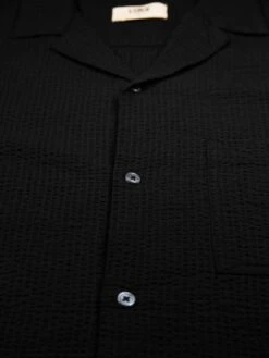 MILLOOK SHORT SLEEVE TEXTURED SHIRT -Luke M710808 BLACK 3