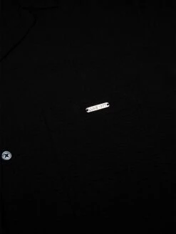 MILLOOK SHORT SLEEVE TEXTURED SHIRT -Luke M710808 BLACK 4