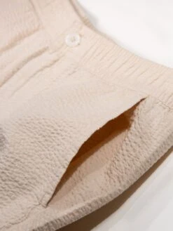 MILLOOK TEXTURED SHORT SET -Luke M711010 ECRU 5