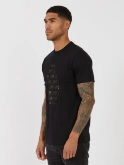 FIN T-SHIRT -Luke M730160 BLACK 2