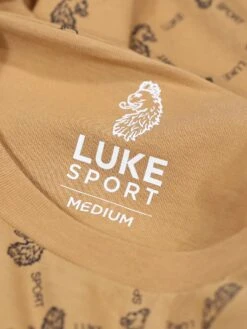 LINEKER OVERPRINT T-SHIRT -Luke M730162 CARAMEL 4