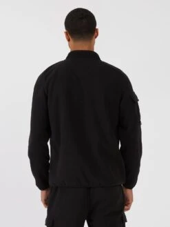 WARLOCK OVERHEAD FUNNEL NECK FLEECE SWEAT -Luke M730357 BLK 03