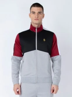 CAPE TOWN ZIP-THROUGH SWEAT -Luke M730362 LIGHTMARLEGREY BLOODSTONE 1