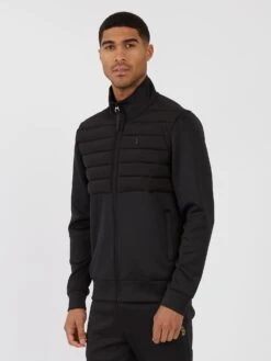 GABRIEL ZIP THROUGH PADDED JACKET -Luke M730367 BLK 02