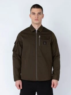 VIETNAM ZIP THROUGH JACKET -Luke M730750 DARKGREEN 1