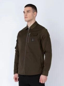 VIETNAM ZIP THROUGH JACKET -Luke M730750 DARKGREEN 3