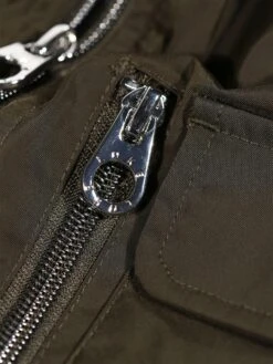 VIETNAM ZIP THROUGH JACKET -Luke M730750 DKGREEN 3