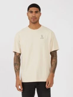 GRADE RELAXED FIT T-SHIRT -Luke M740152 ECRU 1