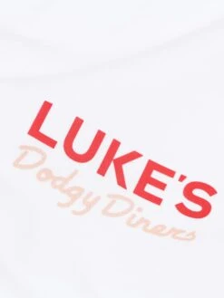 DODGY DINERS JELLIED EELS PRINTED T-SHIRT -Luke M750166 EELSTEE WHITE 3