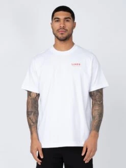 DODGY DINERS JELLIED EELS PRINTED T-SHIRT -Luke M750166 WHITE 1