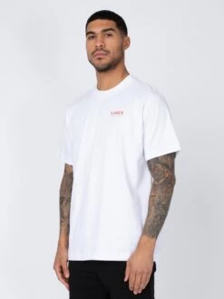 DODGY DINERS JELLIED EELS PRINTED T-SHIRT -Luke M750166 WHITE 2