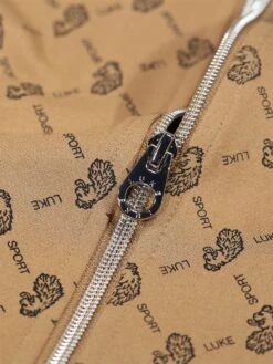 SHAW OVERPRINT ZIP THROUGH SWEAT -Luke M750355 CARAMEL 3