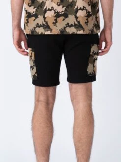 ACTIVE SWEAT SHORTS -Luke M750358 BLACK FIGCAMO 3