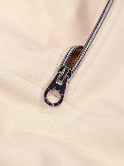 DAVAO ZIP NECK SWEAT -Luke M750367 ECRU 3 ca0af26a 6e5b 4789 96fa b464e179c35c