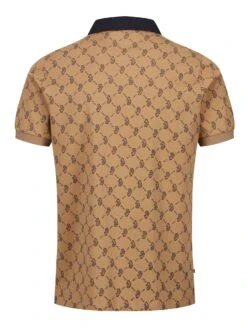 HENDERSON ZIP NECK POLO -Luke M751450 CARAMEL 2