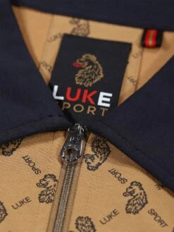 HENDERSON ZIP NECK POLO -Luke M751450 CARAMEL 3